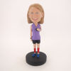 Picture of Custom Bobblehead Doll: Girl Holding a Small Ball