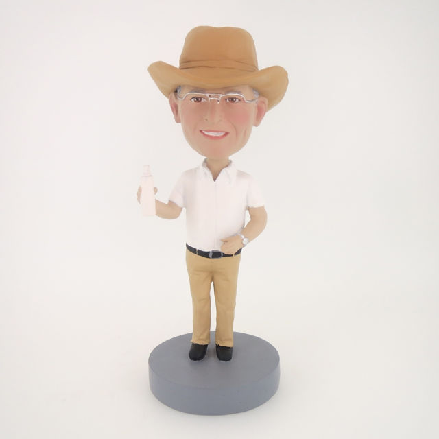 Picture of Custom Bobblehead Doll: Cowboy Drinking