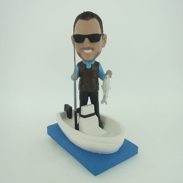 Picture of Custom Bobblehead Doll: Fisher Man In Boat