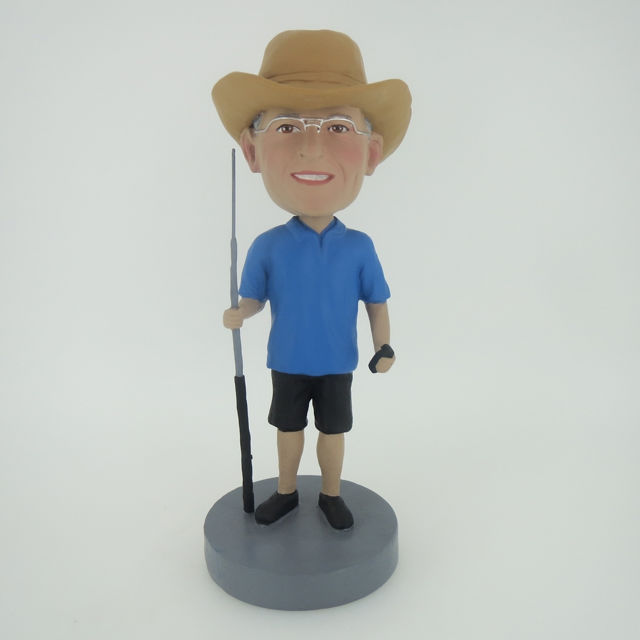 Picture of Custom Bobblehead Doll: Fisherman With Rod