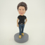 Picture of Custom Bobblehead Doll: Black Short Sleeve Woman