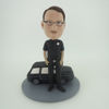 Picture of Custom Bobblehead Doll: Man And Black Car