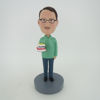 Picture of Custom Bobblehead Doll: Man Books On Hand