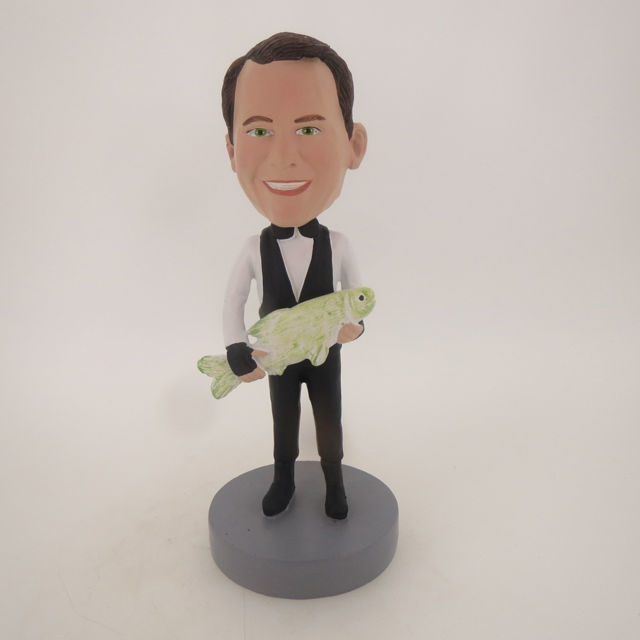 Picture of Custom Bobblehead Doll: Man With Big Fish