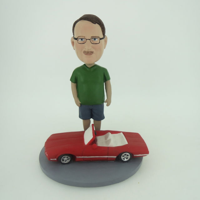 Picture of Custom Bobblehead Doll: Man With Sports Car