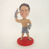 Picture of Custom Bobblehead Doll: Muscle Man Reading Boxing