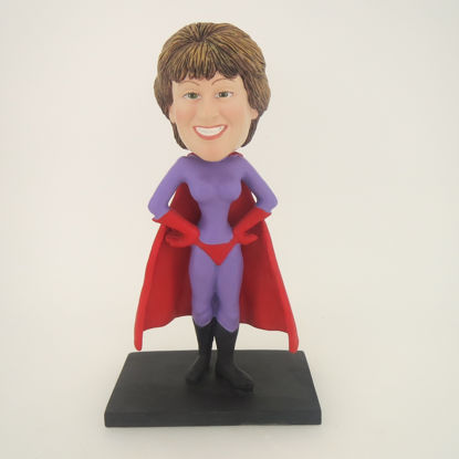Picture of Custom Bobblehead Doll: Purple Super Woman