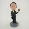 Picture of Custom Bobblehead Doll: Office Man Spinning Basketball