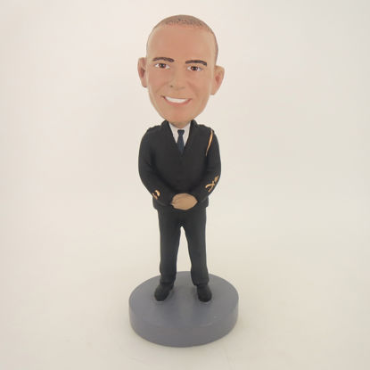 Picture of Custom Bobblehead Doll: Police Uniform Man