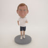 Picture of Custom Bobblehead Doll: Running Man With White Short Sleeve
