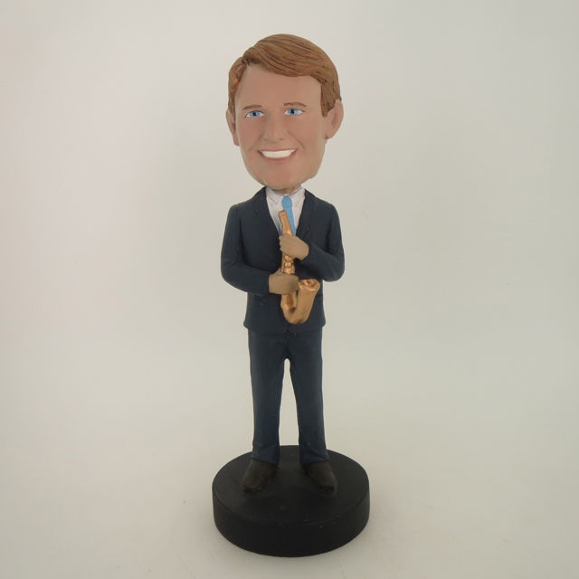 Picture of Custom Bobblehead Doll: Saxaphone Player Male