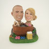 Picture of Custom Bobblehead Doll: Bath Couple
