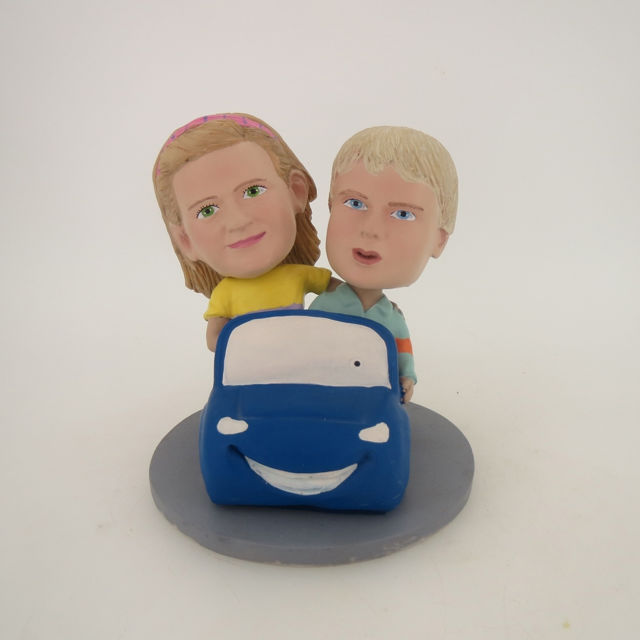 Picture of Custom Bobblehead Doll: Driving Couple