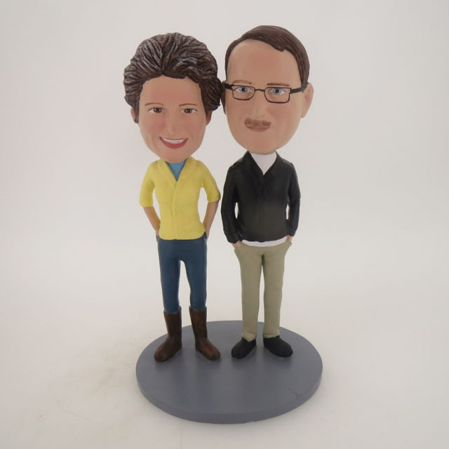 Picture of Custom Bobblehead Doll: Hands In Pocket Couple