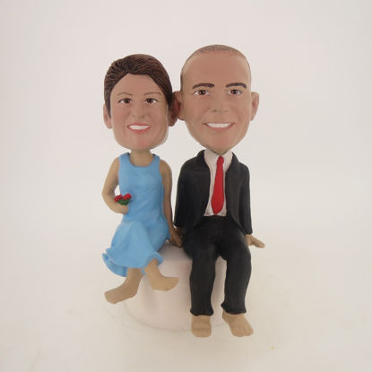Picture of Custom Bobblehead Doll: Stone Sitting Couple