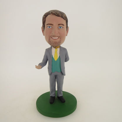 Picture of Custom Bobblehead Doll: Business Man Inviting