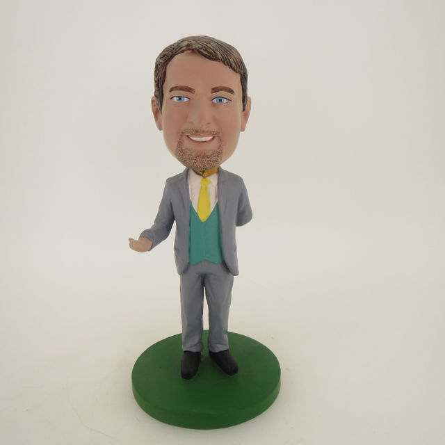 Picture of Custom Bobblehead Doll: Business Man Inviting