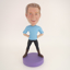 Picture of Custom Bobblehead Doll: Casual Man Enjoying Excercising