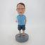 Picture of Custom Bobblehead Doll: Casual Man Enjoying Soft Drink