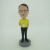 Picture of Custom Bobblehead Doll: Casual Man Holding A Cup