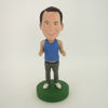 Picture of Custom Bobblehead Doll: Casual Man In Blue Vest