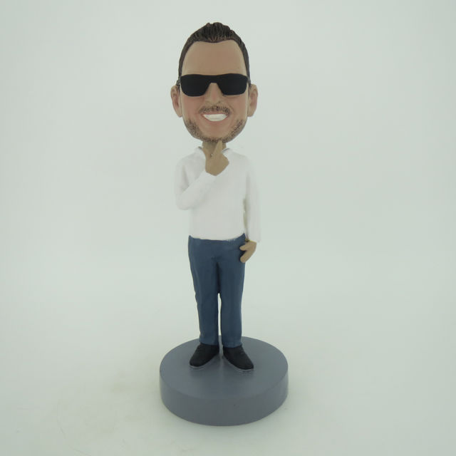 Picture of Custom Bobblehead Doll: Cool Man With Sunglass