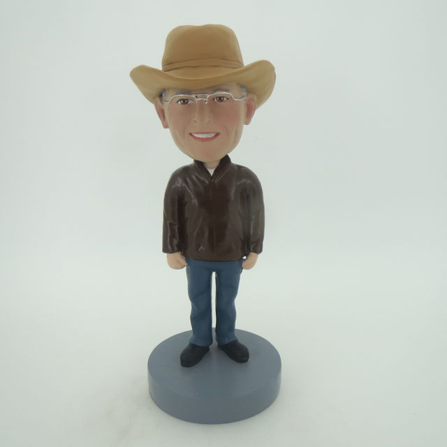 Picture of Custom Bobblehead Doll: Cowboy With Glass