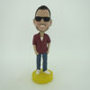 Picture of Custom Bobblehead Doll: Cugar In Darkbrown Jacket