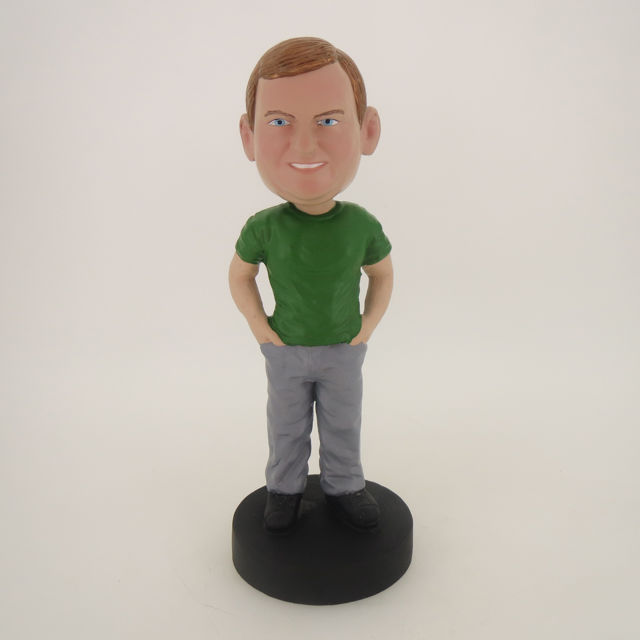 Picture of Custom Bobblehead Doll: Fat Boy Feeling Good