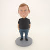 Picture of Custom Bobblehead Doll: Fat Boy In Black