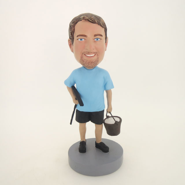 Picture of Custom Bobblehead Doll: Man Doing Earth Work