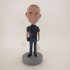 Picture of Custom Bobblehead Doll: Man Holding Black Purse