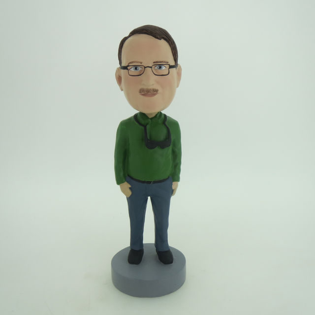 Picture of Custom Bobblehead Doll: Man In Darkgreen