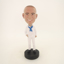 Picture of Custom Bobblehead Doll: Man In Pure White And Blue Tie