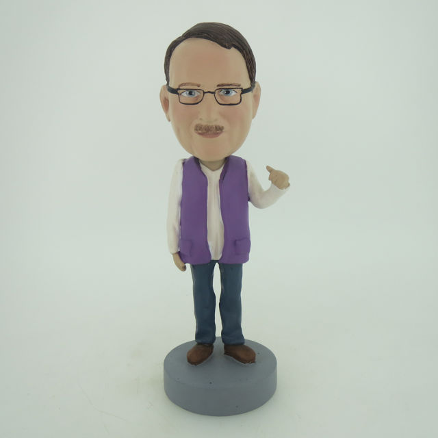 Picture of Custom Bobblehead Doll: Man In Purple Vest
