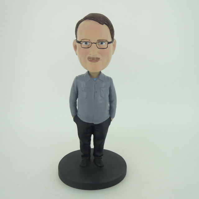Picture of Custom Bobblehead Doll: Man In Work Suit