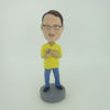 Picture of Custom Bobblehead Doll: Man With Hands On His Chest