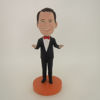 Picture of Custom Bobblehead Doll: Welcoming Man In Black Suit