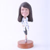 Picture of Custom Bobblehead Doll: Casual Lady Walking