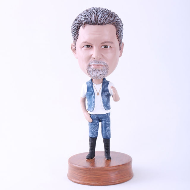 Picture of Custom Bobblehead Doll: Casual Man in Jeans