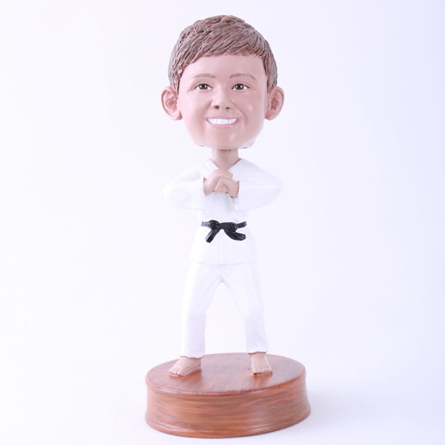 Picture of Custom Bobblehead Doll: Karate Man Hand up Hand