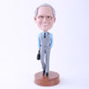 Picture of Custom Bobblehead Doll: Office Man with Bag