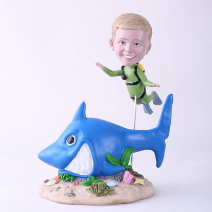 Picture of Custom Bobblehead Doll: Scuba Diving Kid
